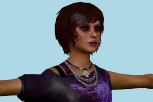 Dahlia Mason Young Silent-Hill, female, woman, girl, people, human, xna, characters, rigged